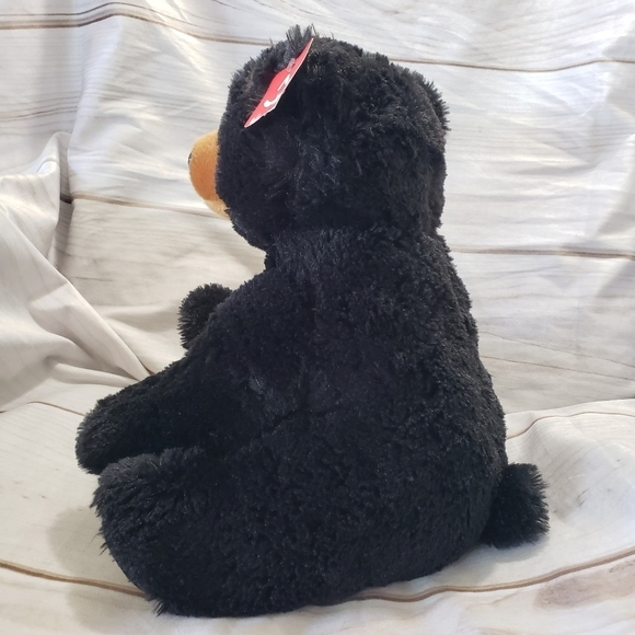 Aurora Black Bear 11" Plush Stuffed Animal Sitting #50287 Soft With Tag 2019 - Picture 3 of 9